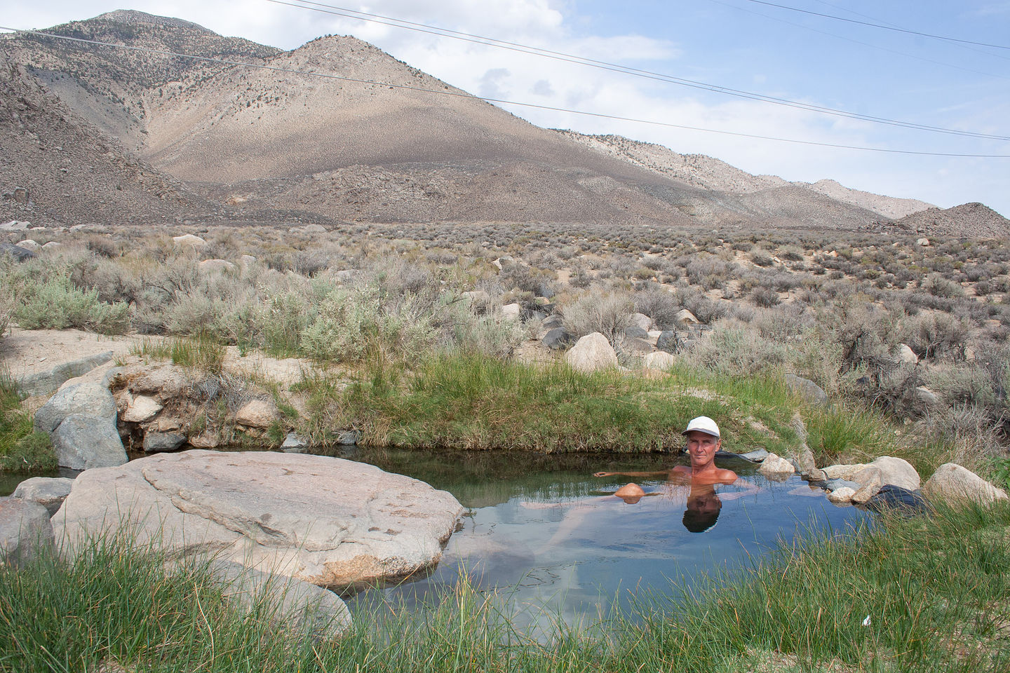Herb Soaking in Keough Hot Ditch Herb Soaking in Keough Hot Ditch