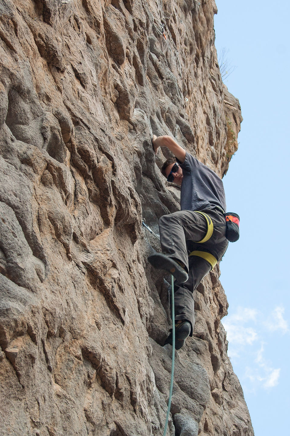 Tom Climbing Central Owens River Gorge