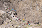 Crowd at Great Wall of China