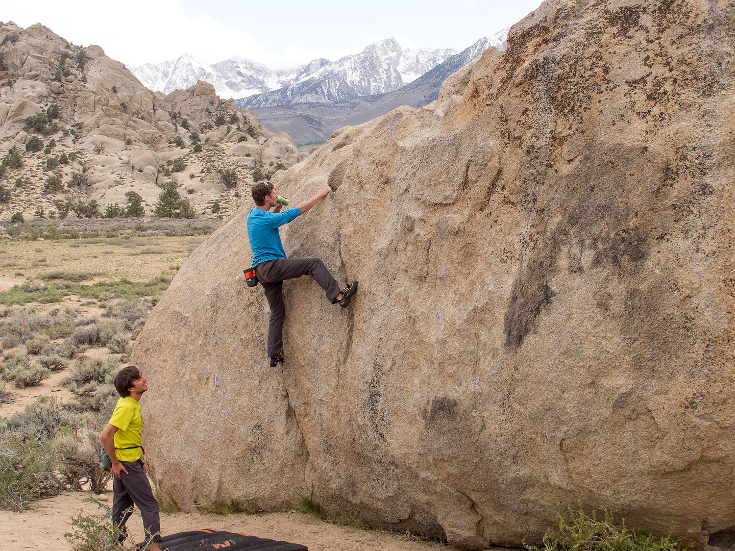 Tommy Bouldering with an IPA Tommy Bouldering with an IPA