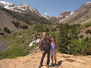 Lolo and Herb at Lundy Canyon
