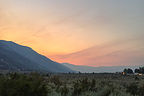 Yosemite Fire Glow from Mono Vista RV Park