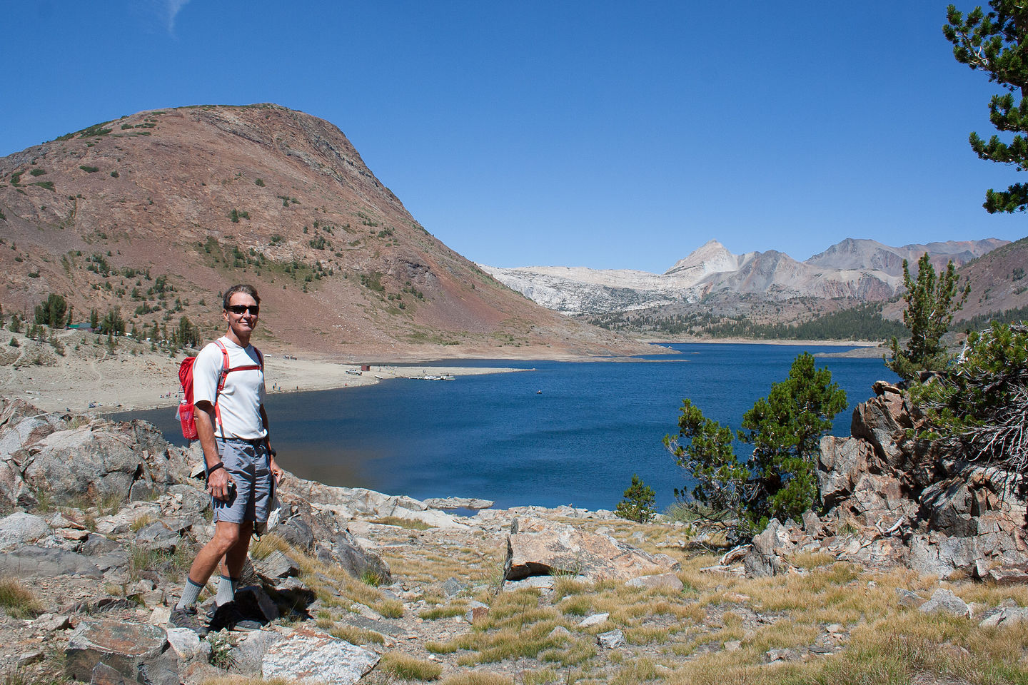 Herb at start of 20 Lakes Basin Trail