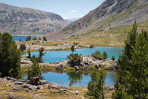 Lakes 1, 2 and 3 of 20 Lakes Basin Trail?