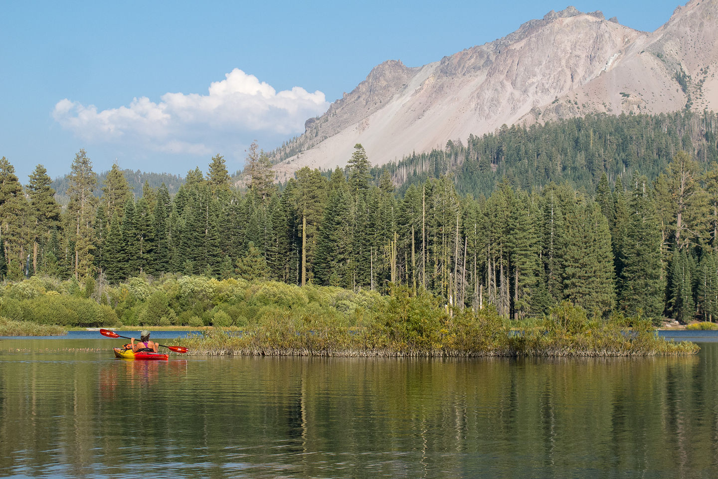 Manzanita Lake with Lolo