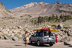 Subaru in Old Ski Bowl parking lot