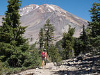 Lolo Hiking up to Gray Butte