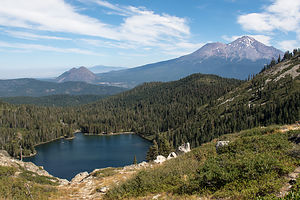 Mt. Shasta with Castle Lake