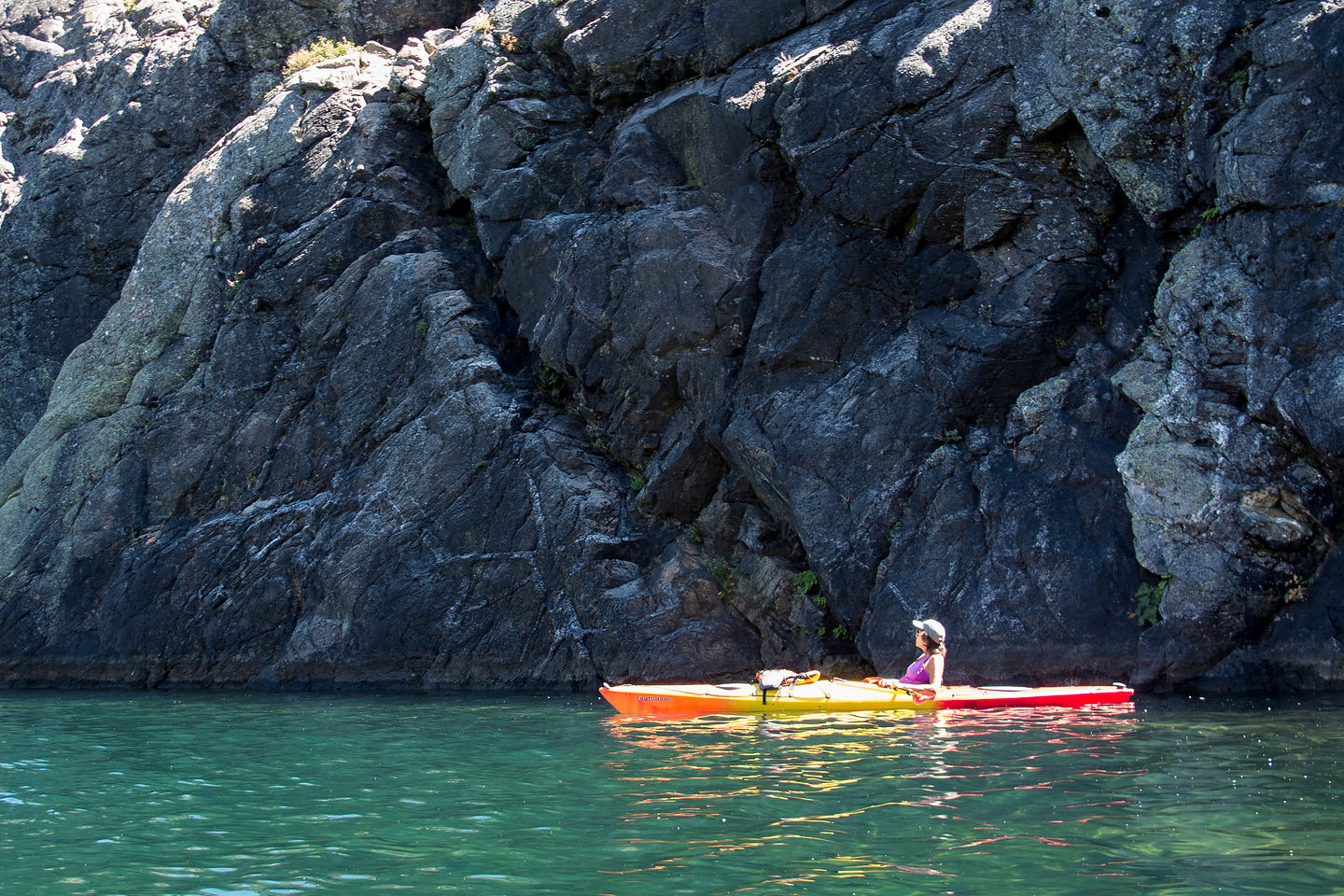 Lolo Kayaking by Castle Lake Granite Wall Lolo Kayaking by Castle Lake Granite Wall