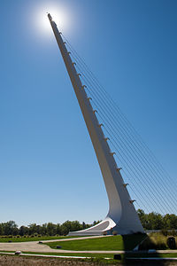 Sundial Bridge and Sun