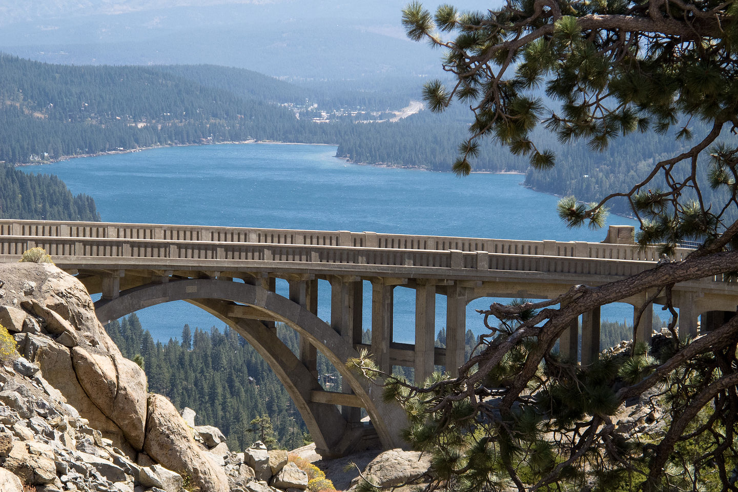 Rainbow Bridge and Donner Lake Rainbow Bridge and Donner Lake
