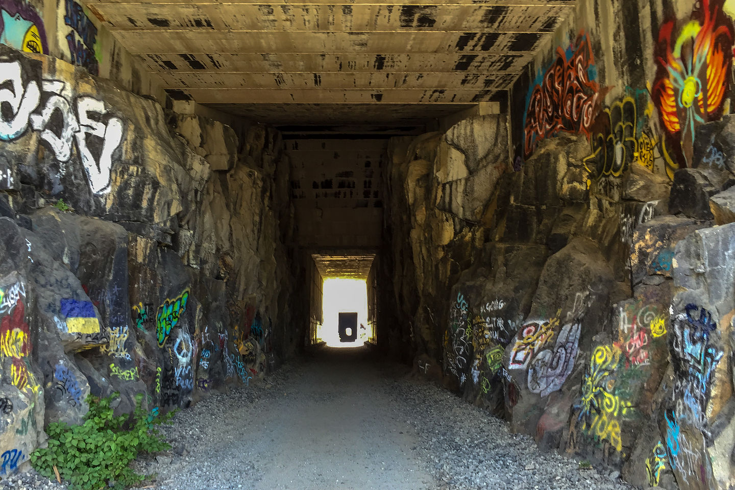 Snowshed Tunnel Graffiti Snowshed Tunnel Graffiti