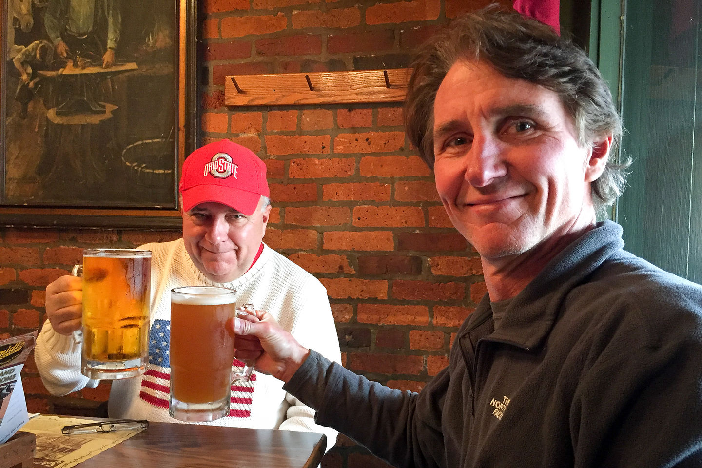 Jim and Herb with 32oz. Beers Jim and Herb with 32oz. Beers