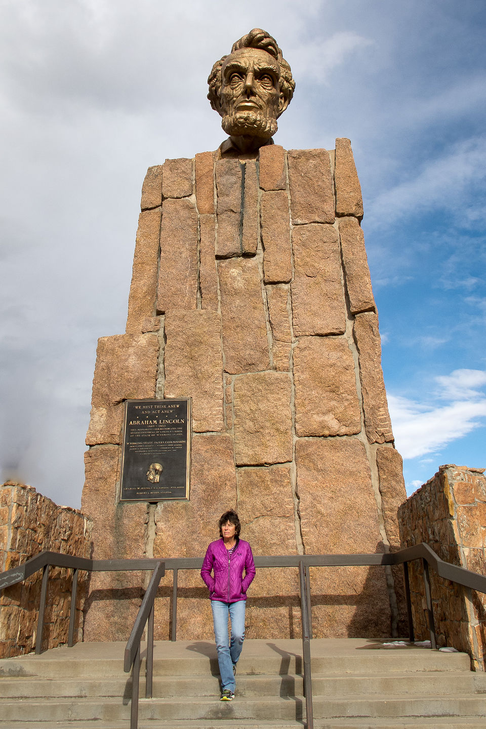 Lolo with Abe Lincoln's Head on a Pedestal Lolo with Abe Lincoln's Head on a Pedestal