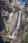 Yosemite Falls with Rainbow