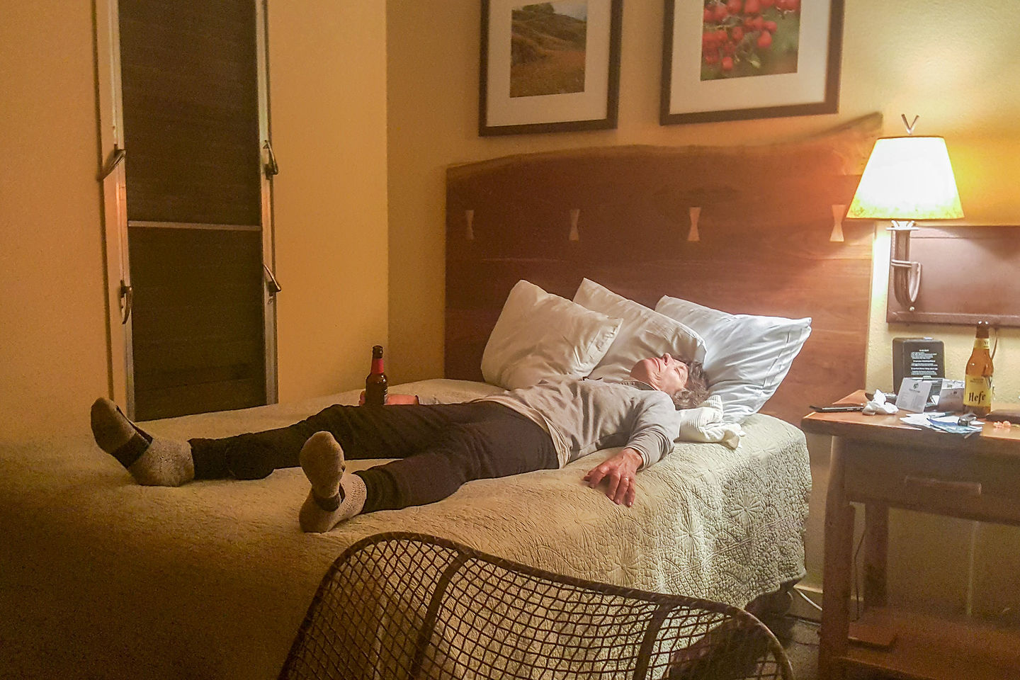 Lolo Passed Out (with Beer) After Epic Ski Lolo Passed Out (with Beer) After Epic Ski