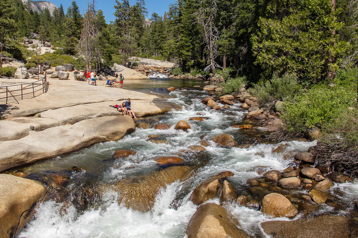 Merced River above Nevada Falls Merced River above Nevada Falls
