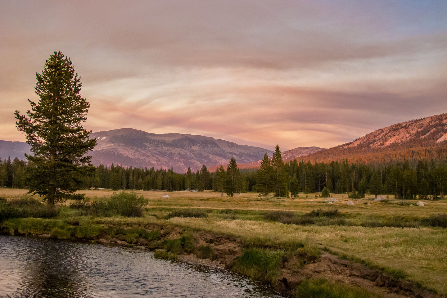 Sunset in Tuolumne Meadow