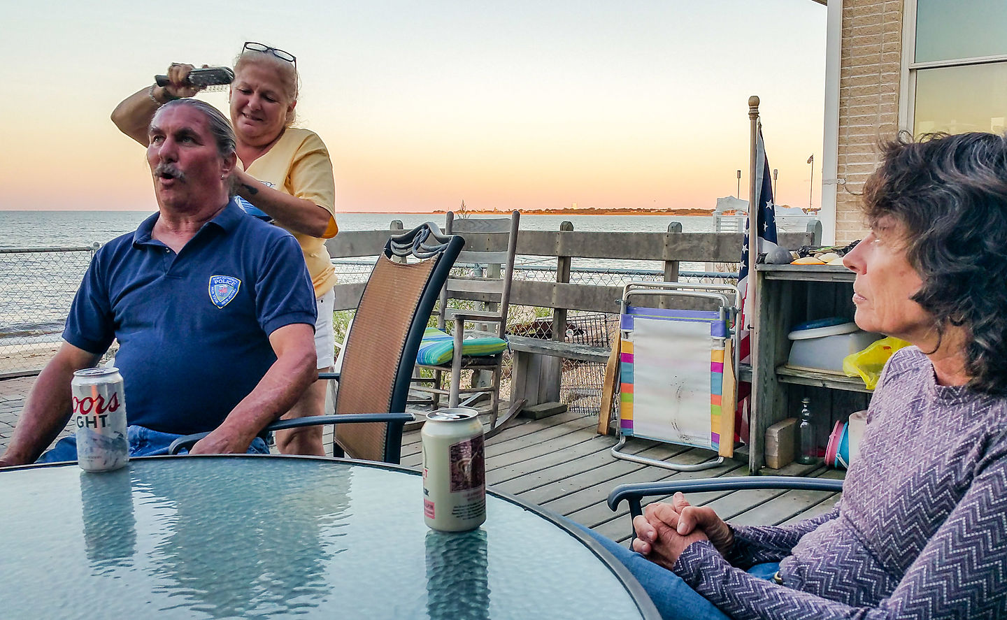 Ron and Tina at their beach house