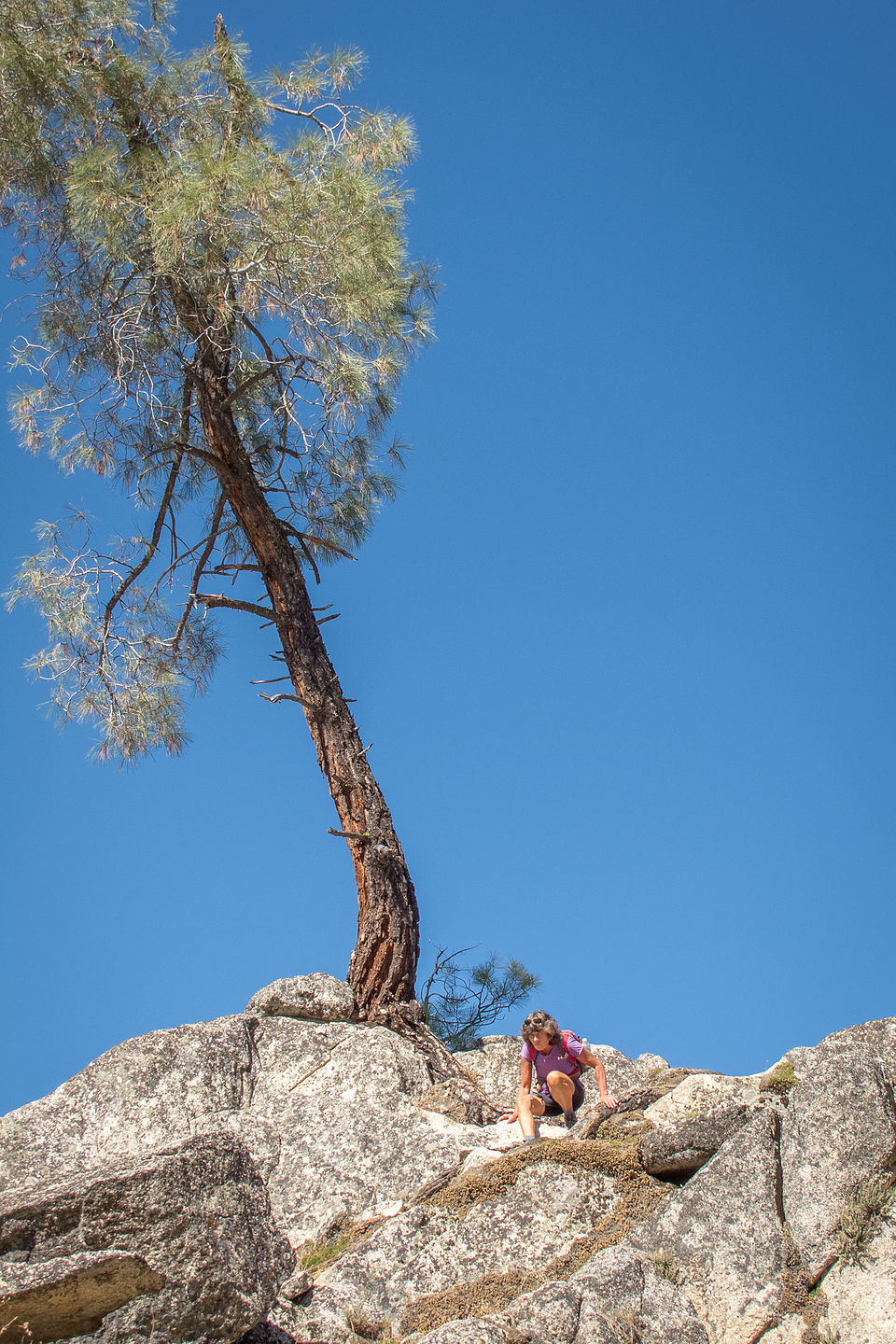 Lolo using 3-point hiking technique Lolo using 3-point hiking technique