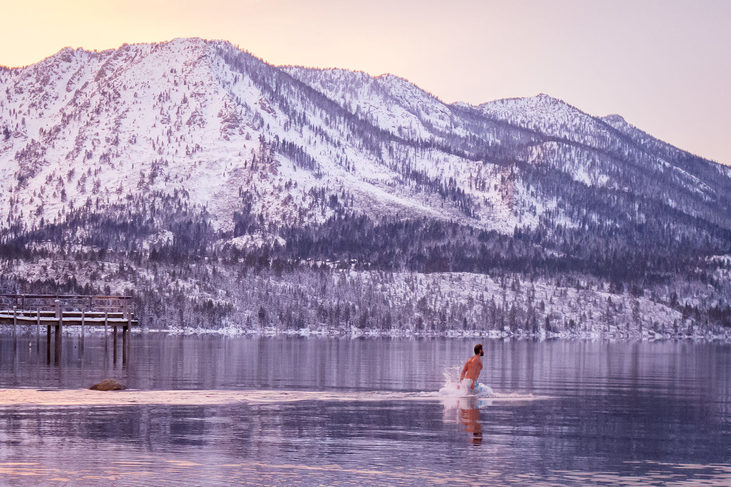 Crazy Person going for a Christmas dip Crazy Person going for a Christmas dip