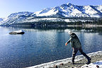 Tossing snowballs in another "Feat of Strength"