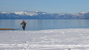 Herb XC skiing on Baldwin Beach