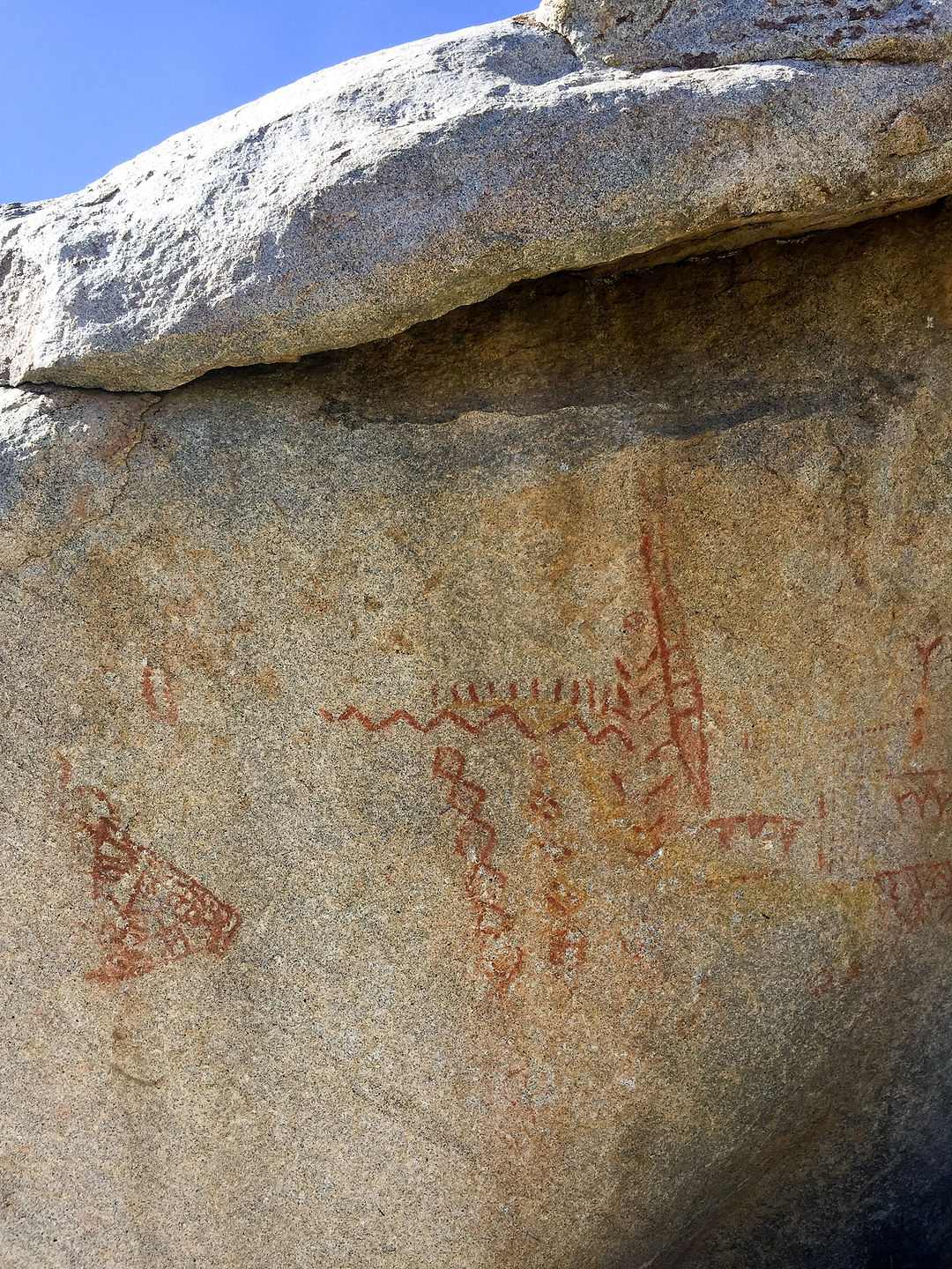 Pictographs on Pictograph Trail Pictographs on Pictograph Trail