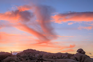 Sunset over Jumbo Rocks Campground