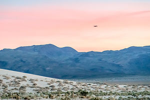 Desert Sunset with "Leonard the Drone"