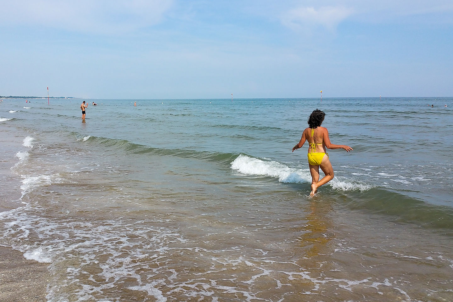 Lolo frolicking in the Adriatic Sea Lolo frolicking in the Adriatic Sea