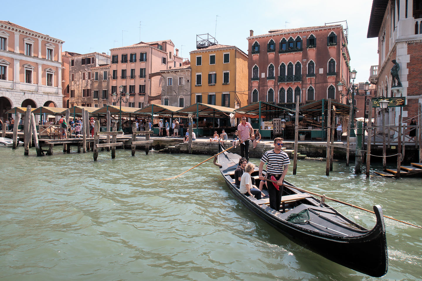 Gondola on the Grand Canal Gondola on the Grand Canal
