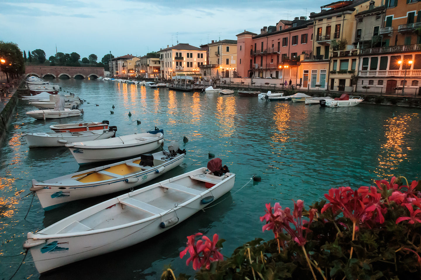 River Mincio in Peschiera del Garda River Mincio in Peschiera del Garda