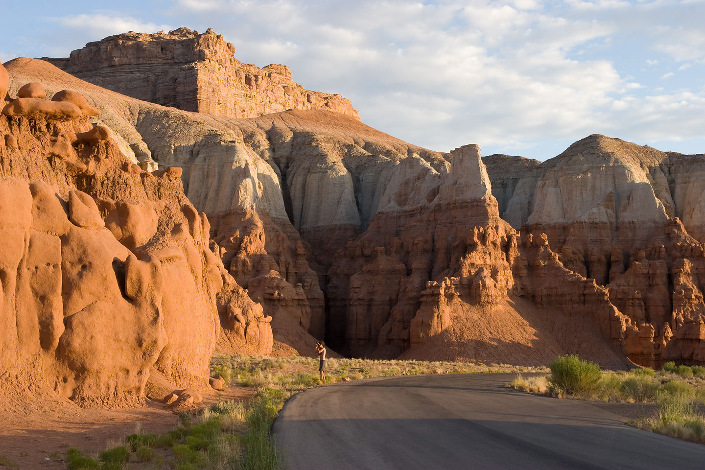 Goblin Valley Campground at sunrise Goblin Valley Campground at sunrise