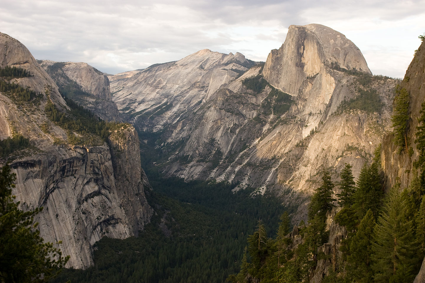 Half Dome and Royal Arches from 4-mile trail