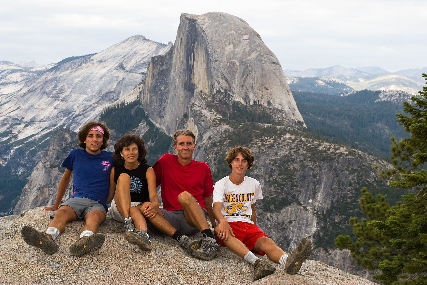 Gaidus family after hike up to Glacier Point Gaidus family after hike up to Glacier Point