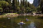 Lolo and boys tubing the Merced