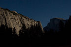 Half Dome and Royal Arches by starlight