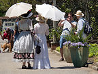 Women in Period Costumes at Biltmore Estate