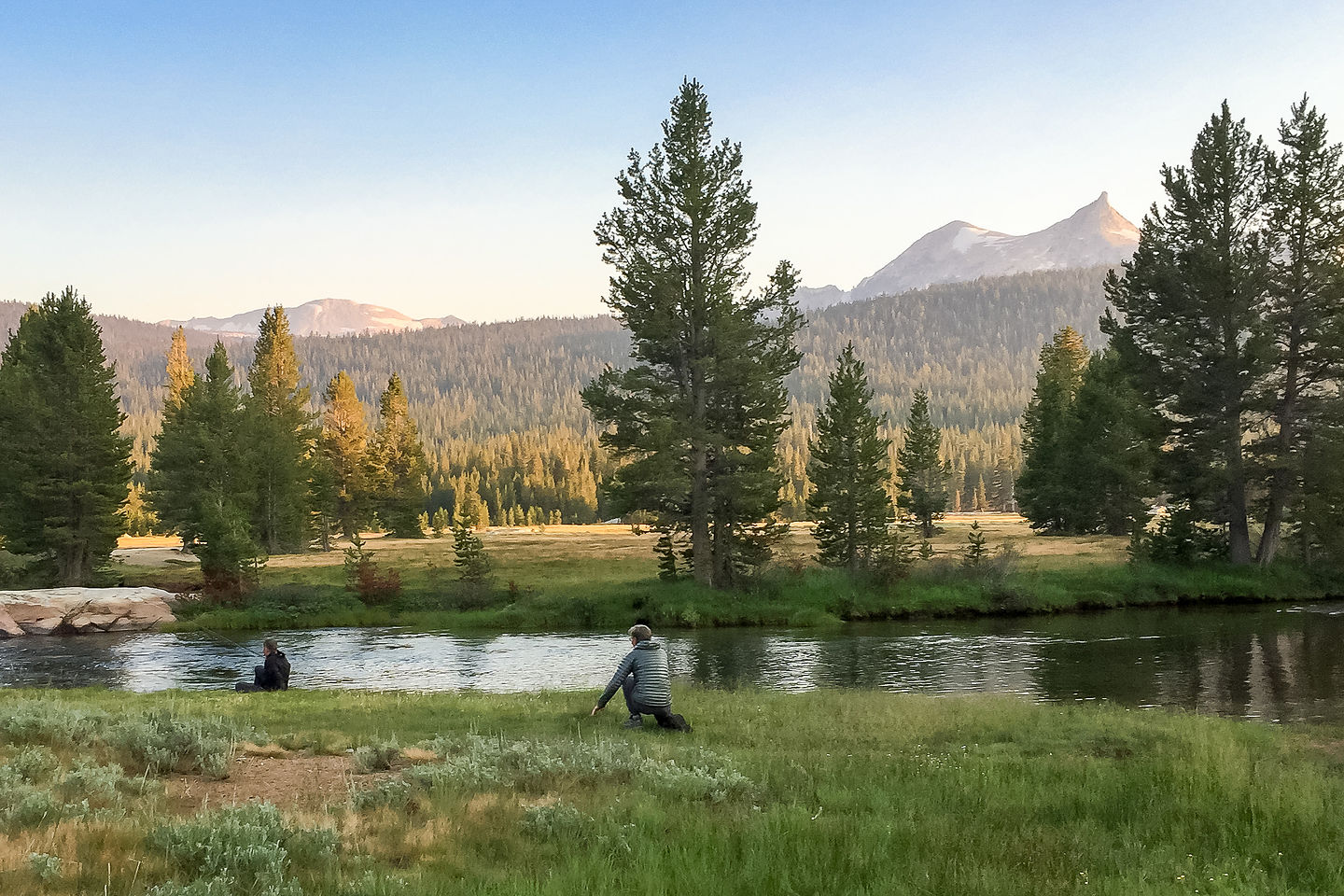 Herb and Richard stalking trout