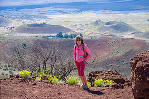 Lolo atop Sunset Hill on Mauna Kea