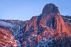 Alpenglow on Sentinel Rock