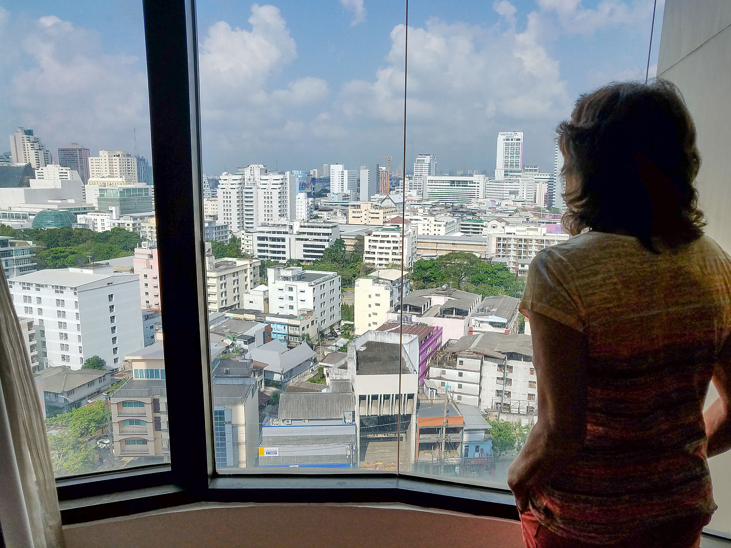 View from our hotel room in Bangkok View from our hotel room in Bangkok