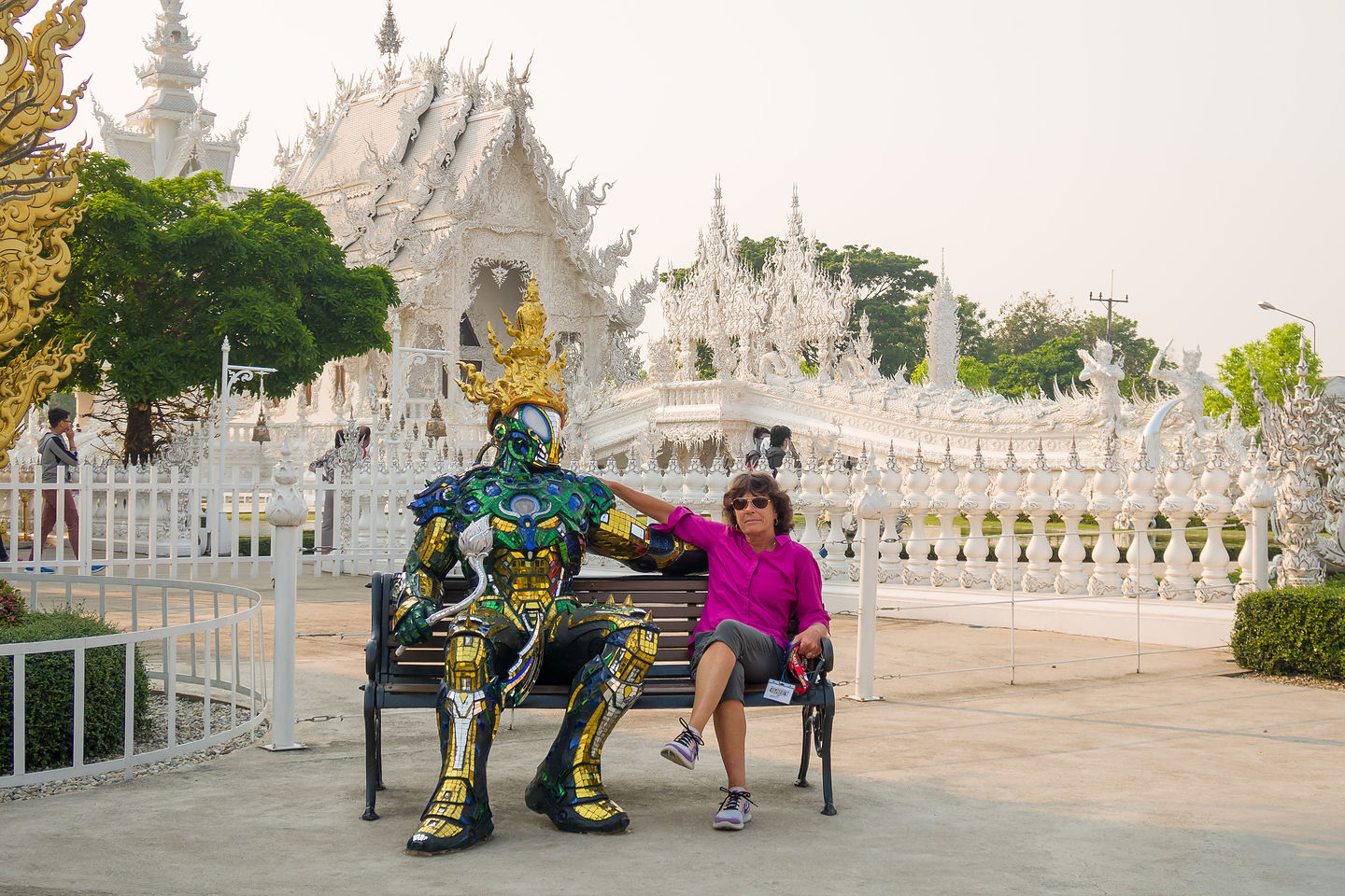 Lolo making friends at the White Temple