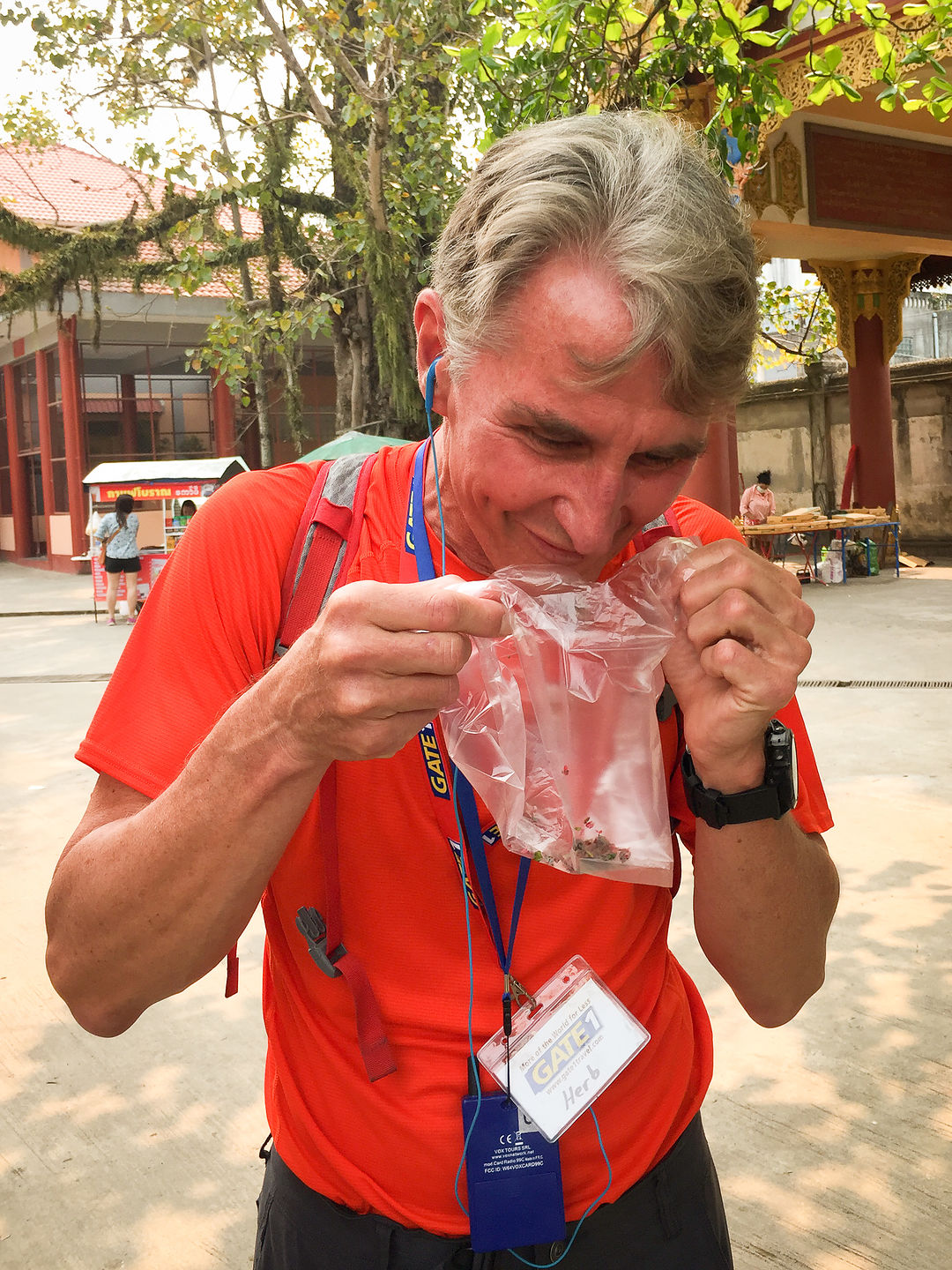 Herb enjoying his betel juice Herb enjoying his betel juice