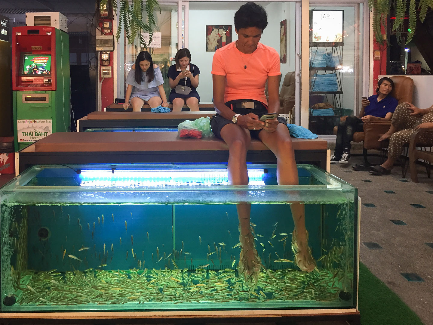 Fish spa anyone? Fish spa anyone?