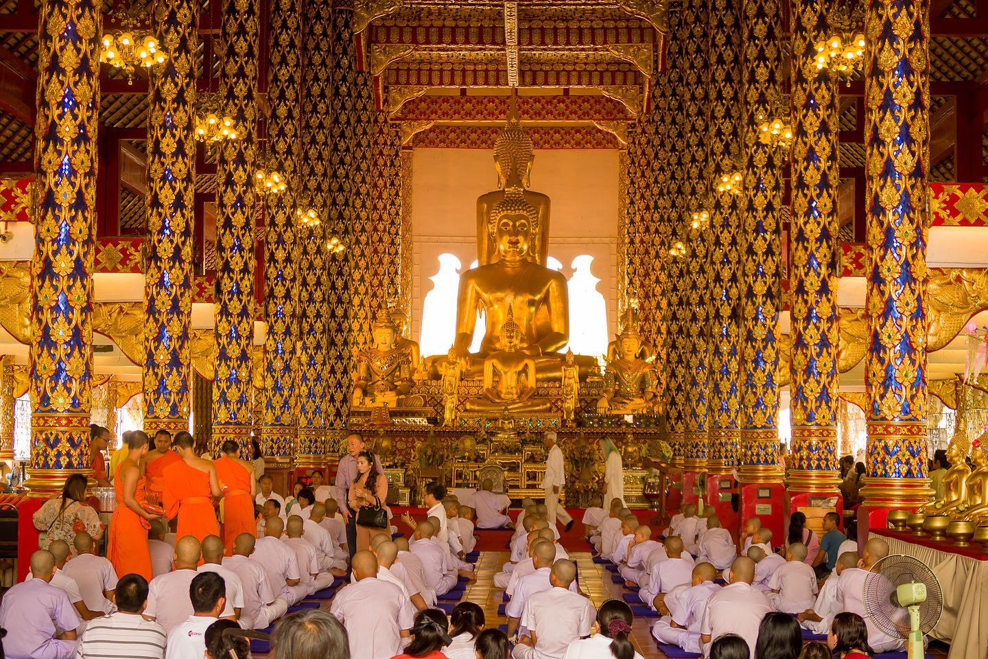 Ordination of young monks at Wat Suan Dok Ordination of young monks at Wat Suan Dok