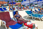 Lolo relaxing on Patong Beach