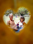 Corny romantic photo on kayak tour