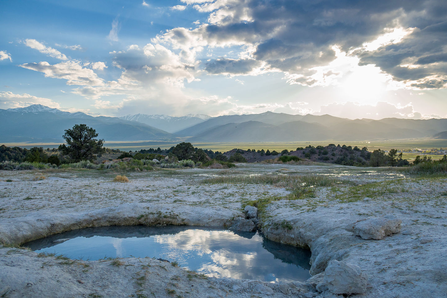 Primitive pool at Travertine Hot Spring